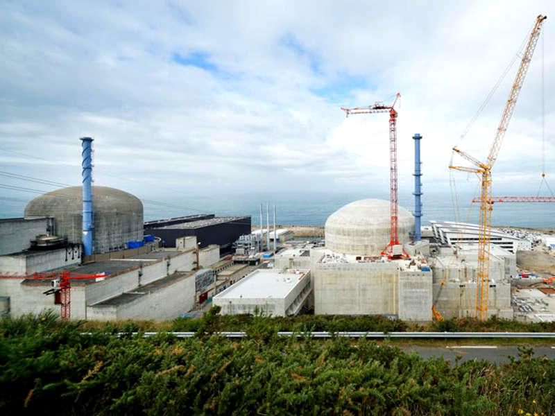 EDF Flamanville EPR-3 nuclear power plant under construction, Normandy, France